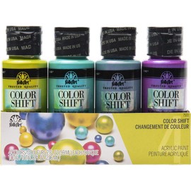 FolkArt , Multi-Surface 4 Bottle Acrylic Paint Set, 2oz, Color Shift Colors