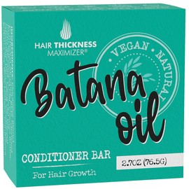Batana Oil for Hair Growth Conditioner Bar. Eco Friendly, Vegan, Color Safe, pH Balanced. Solid Conditioner Bar Equal To 3 Liquid Bottles. Zero Plastic, USA Made, Strengthening & Dry Hair Relief