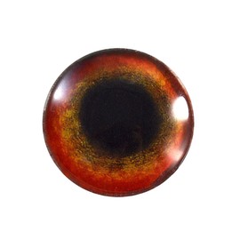 25mm Single Red Parrot Bird Glass Eye for Taxidermy Sculptures or Jewelry Making Crafts