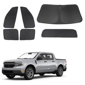 TINGLU Window Shades for Ford Maverick 2022-2024 2025 Accessories Car Side Full Windows Rear Triangular Windshield Sun Shade Sun UV Rays & Privacy Protection for Camping 6PCS