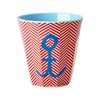 Rice Melamine Cup 100% Melamine Anchor Print Medium