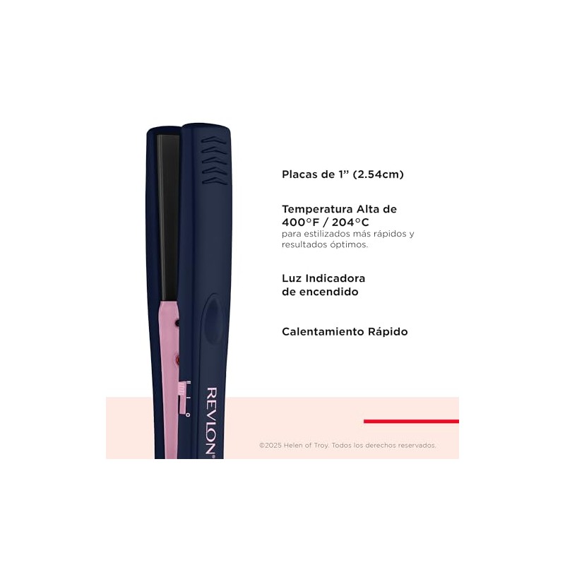 Revlon Alaciadora de Ceramica de 1" (2.54 cm) + 2