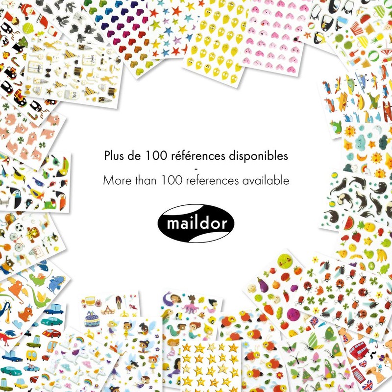 Maildor CY005O Pack of Cooky 3D Stickers (1 Sheet, 7.5