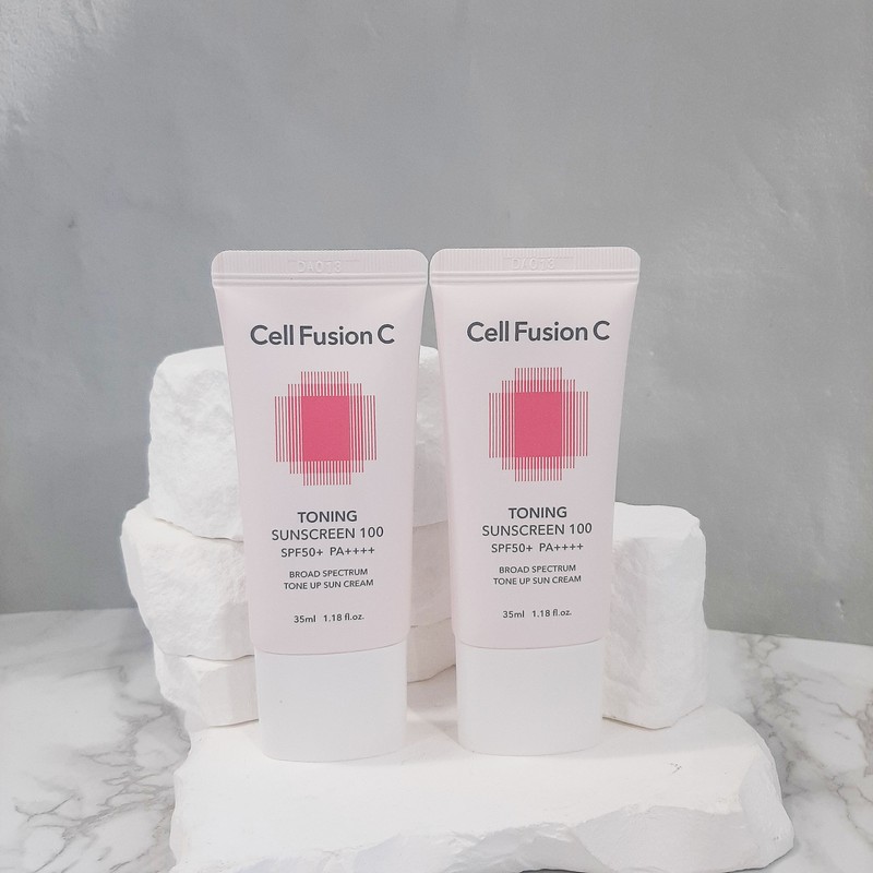 Cellfusion C blemish toning sunscreen 100 double special product tone-up