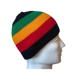 Bunfires Rasta Skully Beanies Hat Unisex Warm Soft Skull Knitting Cap Jamaica Beanie Kufi