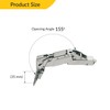 Brixwell QIFE-002 Concealed Hinge Grass Tiomos 155 Degree Opening Angle