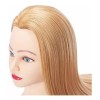 QNI-LMB Cabeza De Maniquí Golden Hair - Estilistas Cabezote Peinar