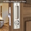 mvuenleyog Sliding Pocket Door Lock,Sliding Door Latch with Turn Knob