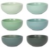 Now Designs Leaf Ceramic Pinch Bowl Set, Mini Bowls for