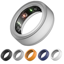 LevyPan Silicone Ring Protector Compatible with Oura Ring Gen 3 and All Smart Ring, Elastic Smart Ring Cover for Men and Women (Transparent, L(12/13/14))