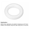 sourcing map 1.1 Inch Foam Wreath Forms Round Craft Rings