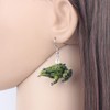 Bonsny - Pendientes colgantes de acrílico con diseño de rana