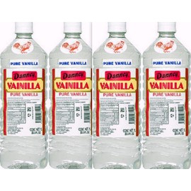 4 X Danncy Clear Pure Mexican Vanilla Extract From Mexico 33oz Each 4 Plastic Bottle Lot Sealed
