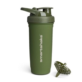 Smartshake Reforce Stainless Steel Protein Shaker Bottle - Non Insulated Unisex Gym Bottle | Metal Shaker Bottles - 900 ml | 30 oz - Leakproof Screw-O