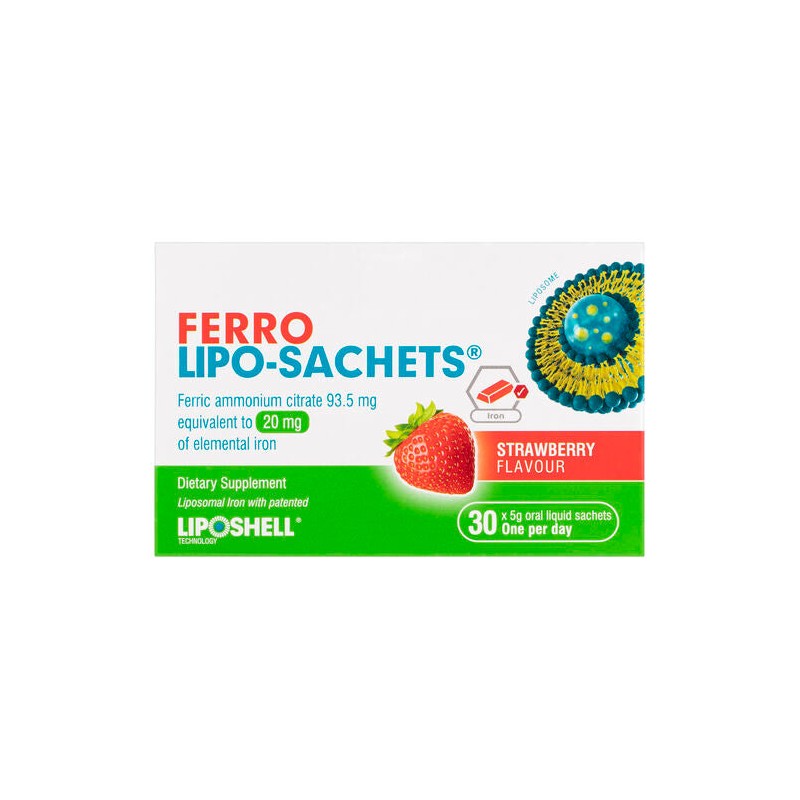 Lipo-Sachets Ferro Strawberry 5g 30 Sachets