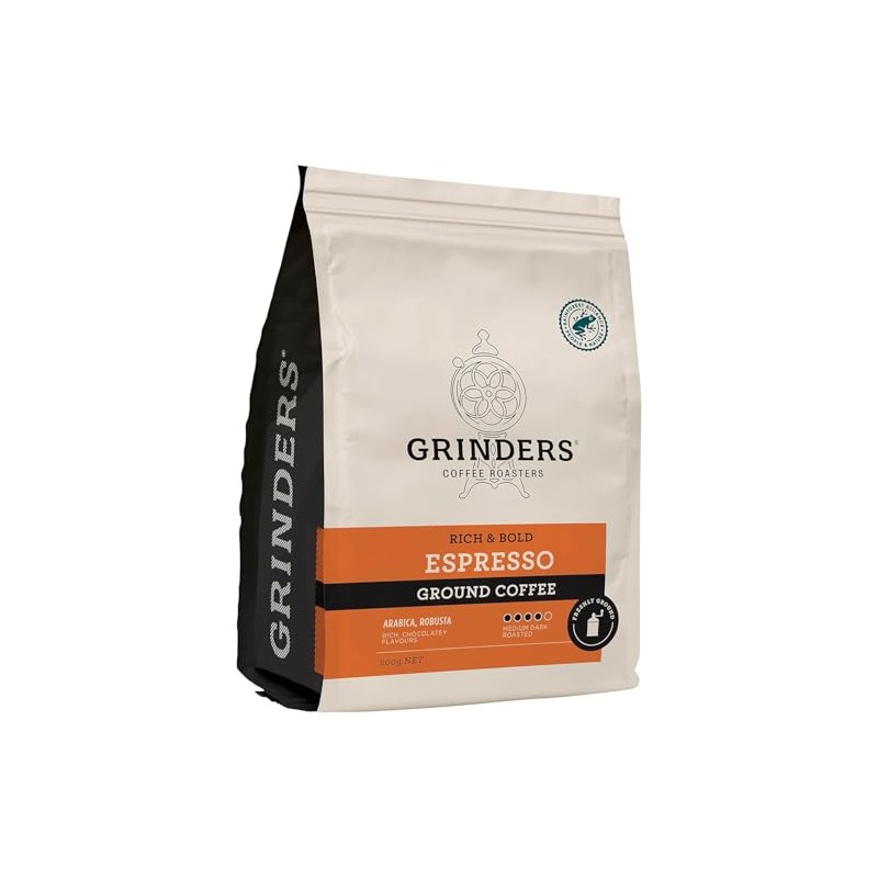 Grinders Espresso Ground Coffee, 200g