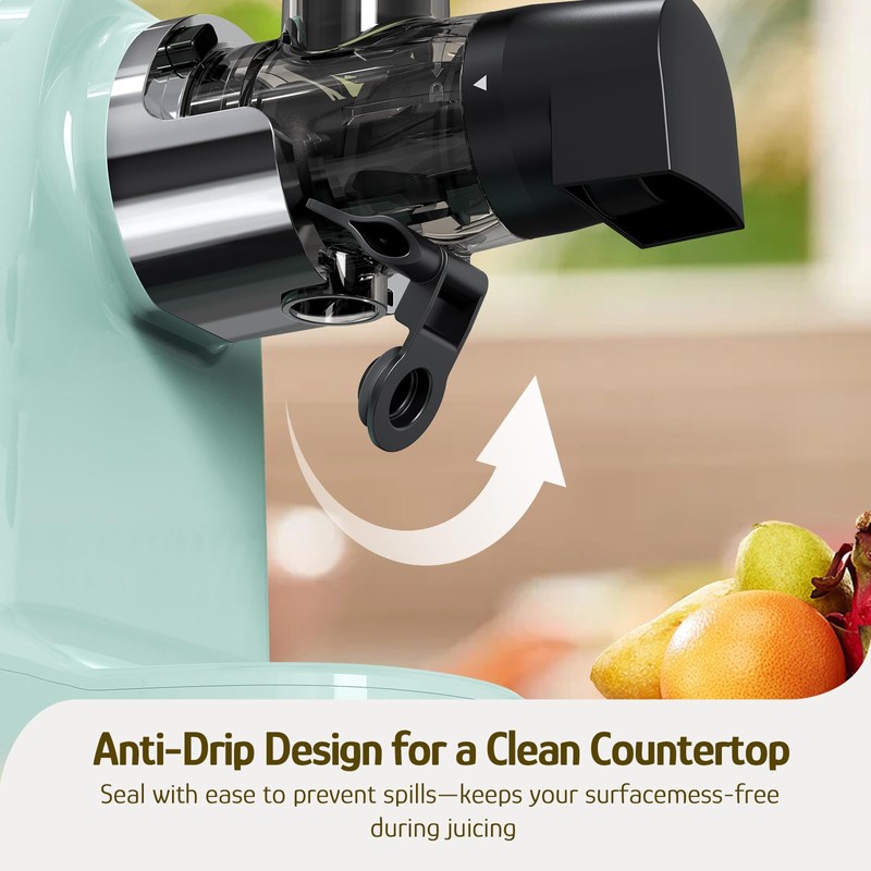 Hazel Quinn Masticating Juicer - Cold Press Slow Juicer for