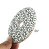 4PCS 100mm (4") Diamond Polishing Pads - Wet Use for