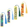 MAIHUO 4 Pcs Metal Bookmarks with Tassels,Bookmark for Women,Monet Van