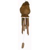 Hand Carved Large Beautiful Bamboo Coconut Monkey FACE Wind Chime
