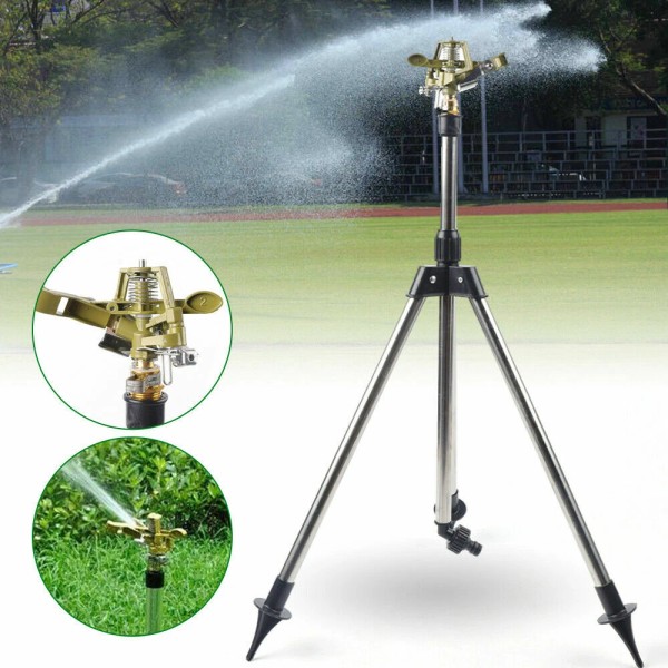Unbranded 360?? Water Sprinkler Tripod Lawn&Garden Watering Yard Impulse Irrigation