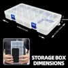 DUOFIRE Plastic Organizer Container Storage Box Adjustable Divider Removable Grid