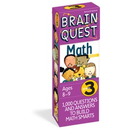 Brain Quest 3rd Grade Math Q&A Cards: 1000 Questions and Answers to Challenge the Mind. Curriculum-based! Teacher-approved! (Brain Quest Smart Cards)
