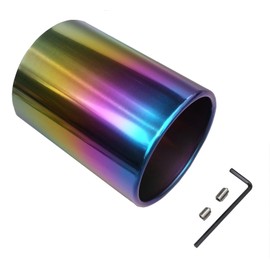 SFC (Suganuma Future Creation) Muffler Cutter Hidden in Bumper Extends Tail [Titanium] Tail Outer [Multiple orders will match colors.Please contact us] ※ For Tail Outer Diameter 107*96-120T