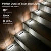 Lacasa Solar Deck Lights, Solar Light Outdoor Waterproof IP68, 8