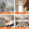 Greensen Ceiling Fan Light Dimmable Ceiling Lamp with Fan Modern