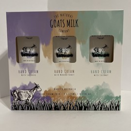 The Natural Company •Goats Milk Hand Cream Trio-Lavander-