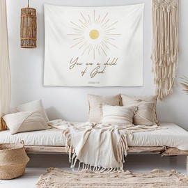 OXW Bible Verses Wall Decor Christian Tapestry Wall Hanging for Bedroom, Scripture Wall Art Decor, Christian Home Room Decor, You are a Child of God, 50×60 inches