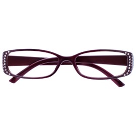 Schwarz Lila Diamonte Stil Kurzsichtig Fernbrille Für Kurzsichtigkeit Designer Stil Frauen Damen M93-5 -2,00