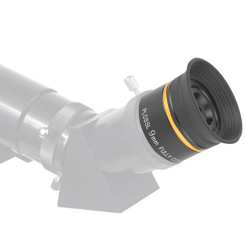 1.25inch Plossl Eyepiece 9mm Fully Coated Metal for Astronomic Telescope