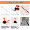 Wkmamo Pack of 402 Tile Levelers, Reusable Tile Leveler, Tile