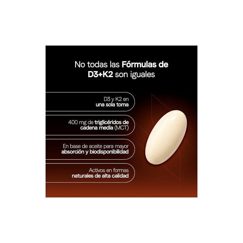 VITANNA® Vitamina D3 + K2 | MCT Oil en Softgel