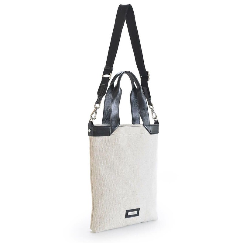 Balcos Women's Canvas 2-Way Casual Tote Bag, Black