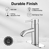 VOTON Chrome Bathroom Faucets 1 Hole, Stainless Steel Bathroom Sink