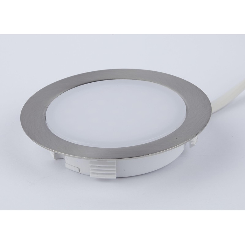 Leyton Lighting DLM-SS-4K Trydan 240v LED Recessed Light, Stainless Steel,