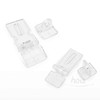Hoii Acrylic Hook Latch for Sliding Doors, Swing Doors, and Drawers Y2007 (Small) 3ea