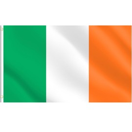 5x3ft Large Irish Flag Ireland Flag for St Patricks Day Decorations, Big St. Patrick's Day Irish Flag Ireland Party Decorations for National Day Parade Football Matches Bar Garden Outdoor