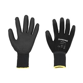 Honeywell 2100251-10 Workeasy Black PU General Purpose Gloves, Fine handling in Dry environement, EN 388 3121 - Size 10 (Pack of 10 pairs)