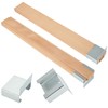 DAJAVE 6PCS 16 Inch Wood Drawer Slides Bottom Mount, Classic