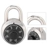 Rotary Digit Code Combination Padlock Round Security Lock for Door