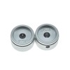 KAISH 2-Pack Stripe Design 63/64"(25mm)Diam. Aluminium Potentiometer Knobs 1/4" Universal