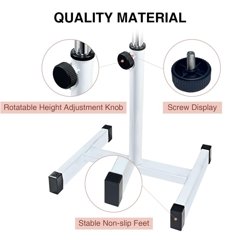 LOVEVLOGY LOVEVLOGY Pedicure Stool, Height Adjustable, H-Shaped Arch Cushion, Pink,