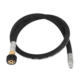 ECCPP 3FT 3/8 Pressure Washer Whip Hose Jumper Hose with Swivel Steel Connector