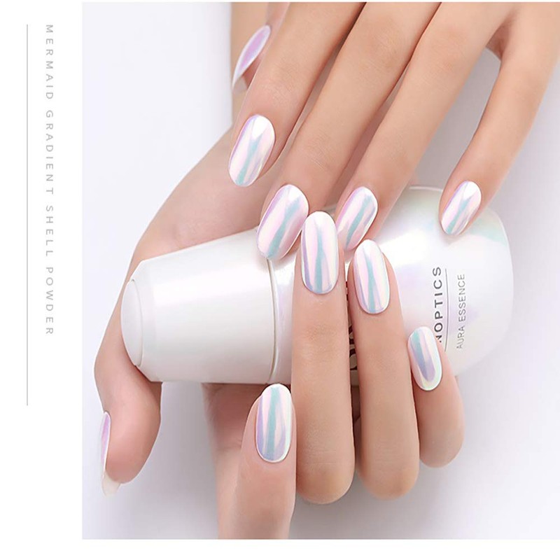 Chrome Pearl Shell Powder Nail Art Glitter Pigment Pearl Powder