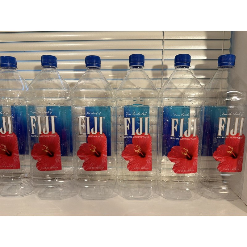 FIJI Water Lot Of 12 EMPTY FIJI Natural Artesian Water