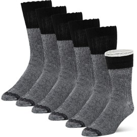 HikeCoz Merino Wool Socks for Men & Women Cozy Winter Socks with Anti-blister Cushioning and Moisture Control